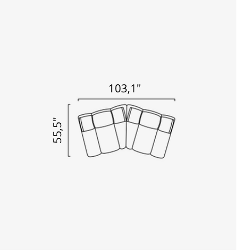 Saloni ORION Modulsofa in 50 Varianten von instylior