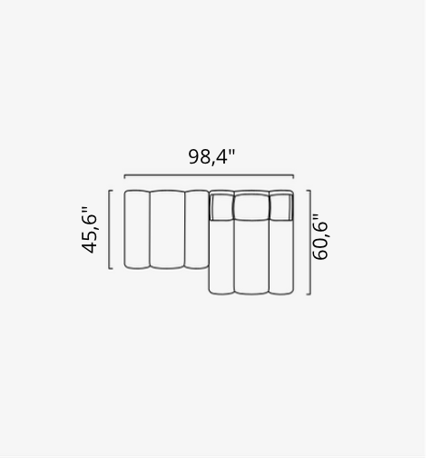 Saloni ORION Modulsofa in 50 Varianten von instylior