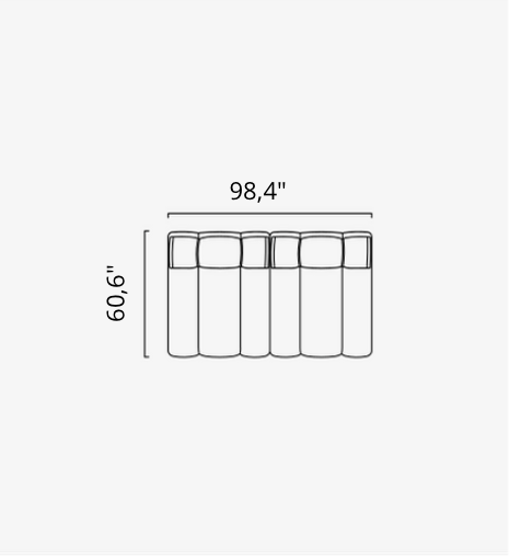Saloni ORION Modulsofa in 50 Varianten von instylior