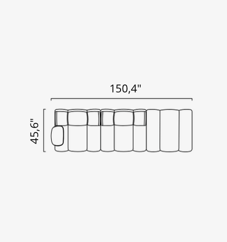 Saloni ORION Modulsofa in 50 Varianten von instylior