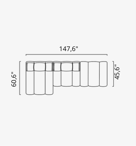 Saloni ORION Modulsofa in 50 Varianten von instylior