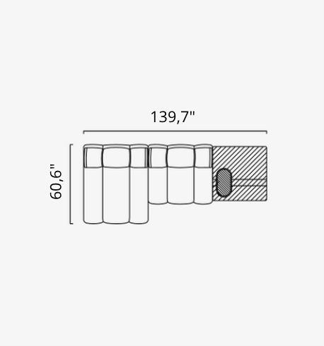 Saloni ORION Modulsofa in 50 Varianten von instylior