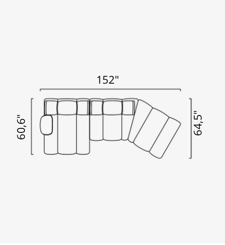 Saloni ORION Modulsofa in 50 Varianten von instylior