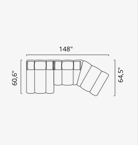 Saloni ORION Modulsofa in 50 Varianten von instylior