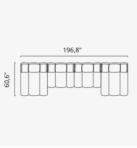 Saloni ORION Modulsofa in 50 Varianten von instylior