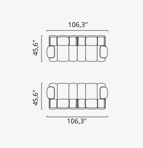 Saloni ORION Modulsofa in 50 Varianten von instylior