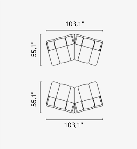 Saloni ORION Modulsofa in 50 Varianten von instylior