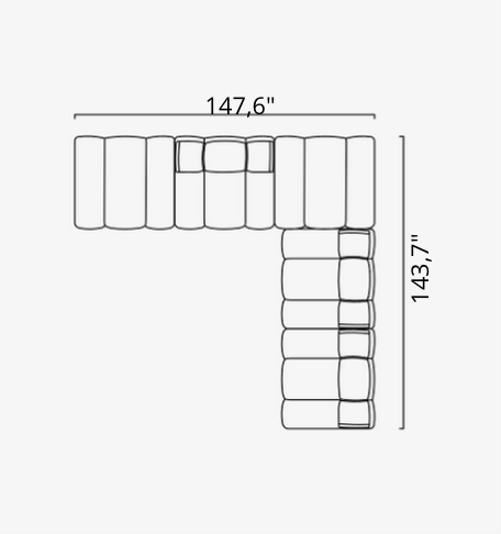 Saloni ORION Modulsofa in 50 Varianten von instylior