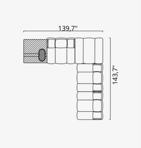 Saloni ORION Modulsofa in 50 Varianten von instylior