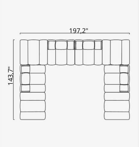 Saloni ORION Modulsofa in 50 Varianten von instylior
