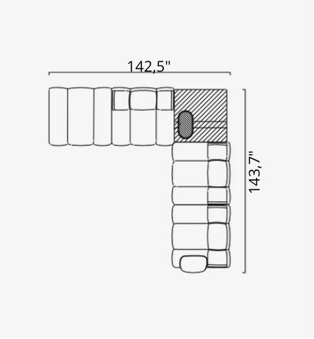 Saloni ORION Modulsofa in 50 Varianten von instylior
