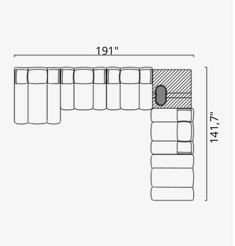Saloni ORION Modulsofa in 50 Varianten von instylior