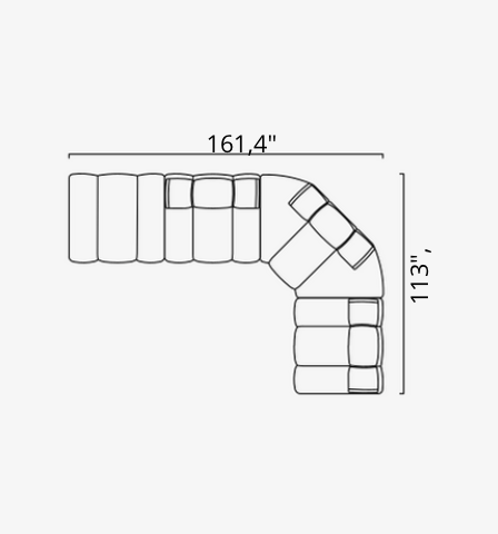 Saloni ORION Modulsofa in 50 Varianten von instylior