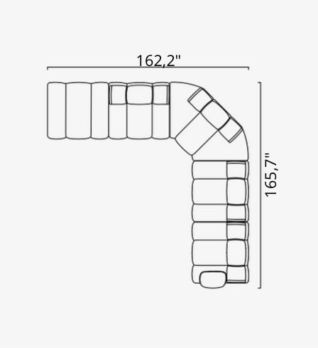 Saloni ORION Modulsofa in 50 Varianten von instylior