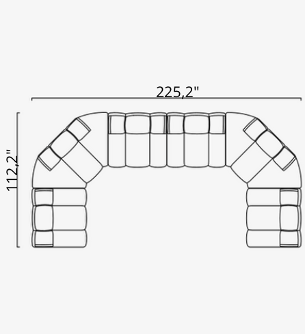 Saloni ORION Modulsofa in 50 Varianten von instylior