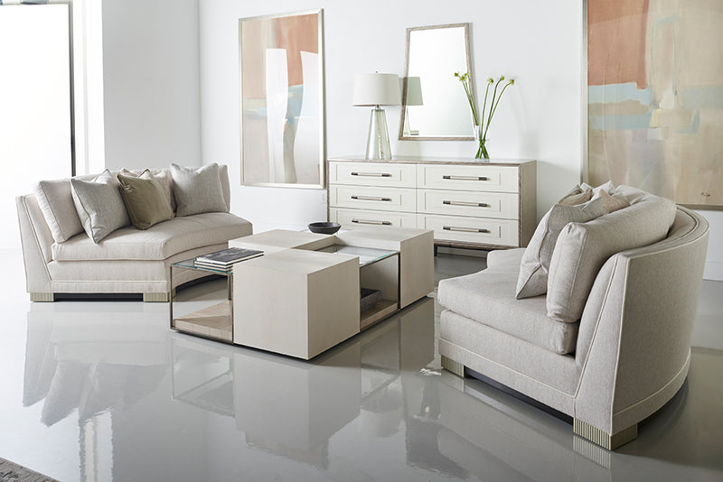 Caracole Deep Retreat Modular Sofa Mittelelement  UPH-021-AH1-A von Instylior
