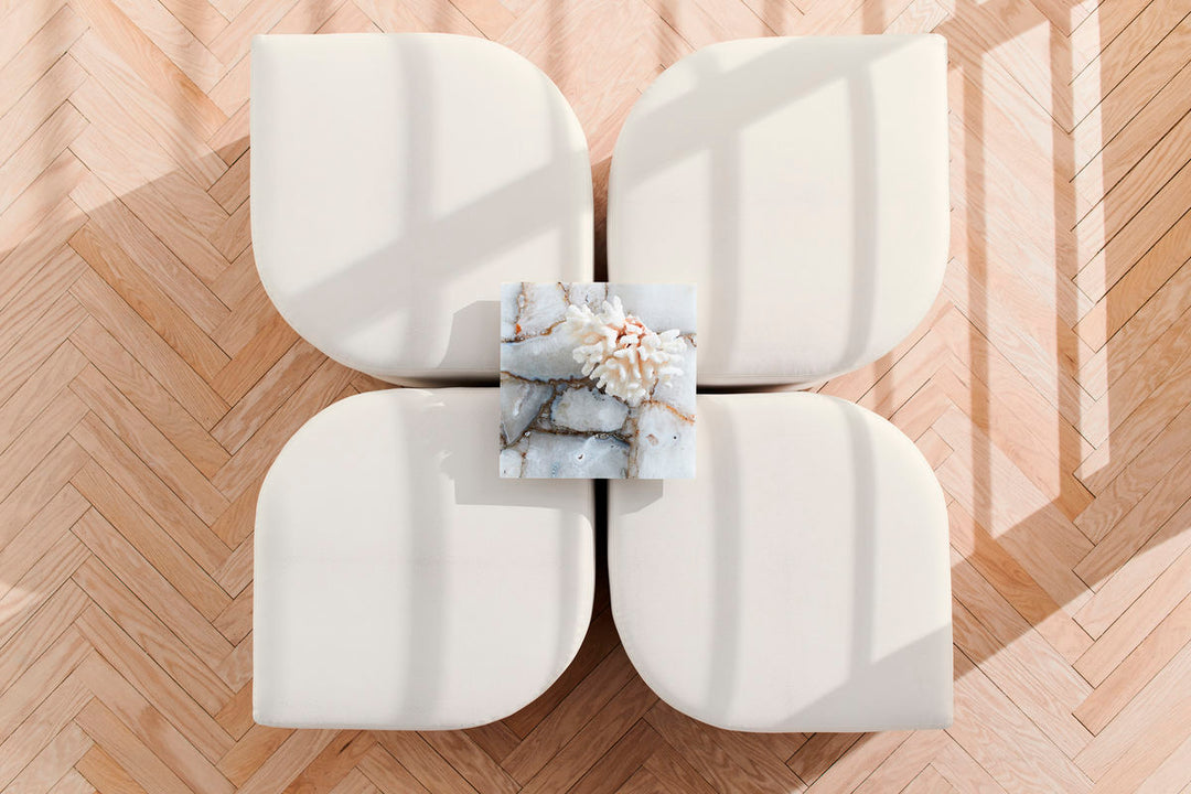 Caracole Polsterhocker einzelner Hocker Ottoman UPH-419-051-A von Instylior