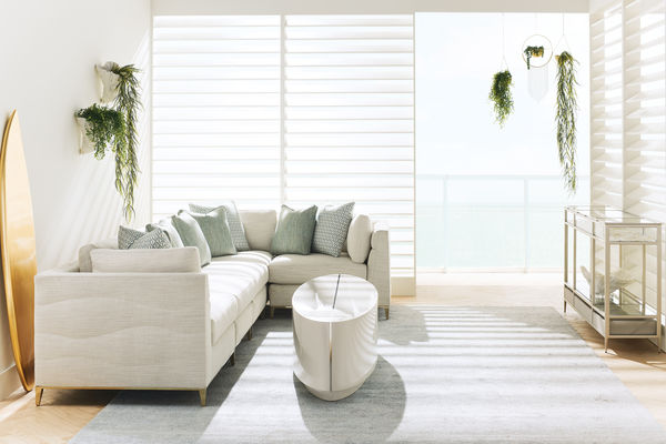 Caracole Under Currents modular sofa middle section without armrest UPH-419-AC2-A from Instylior