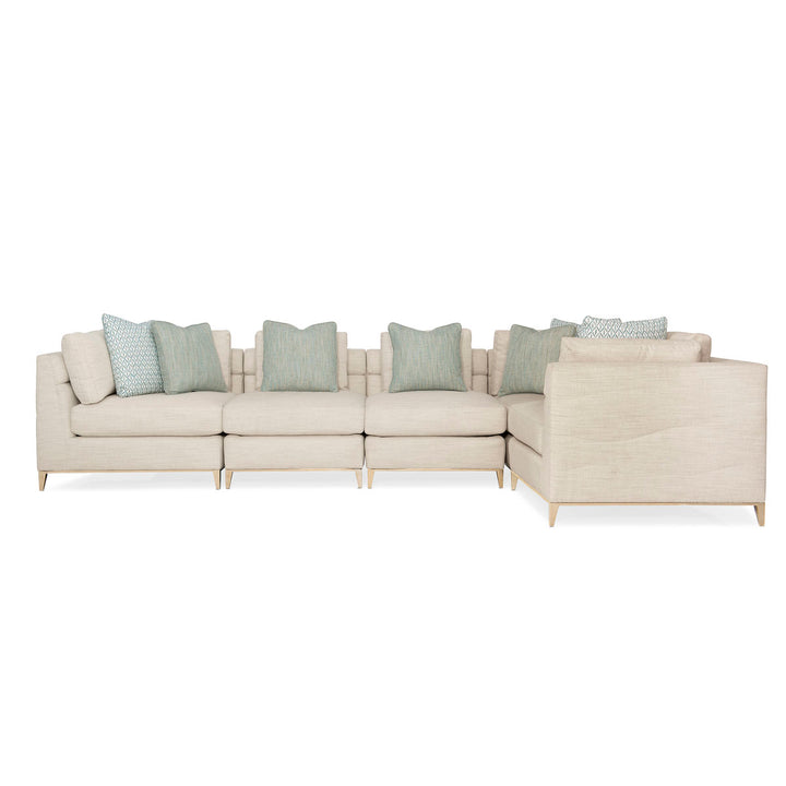 Caracole Under Currents modular sofa middle section without armrest UPH-419-AC2-A from Instylior