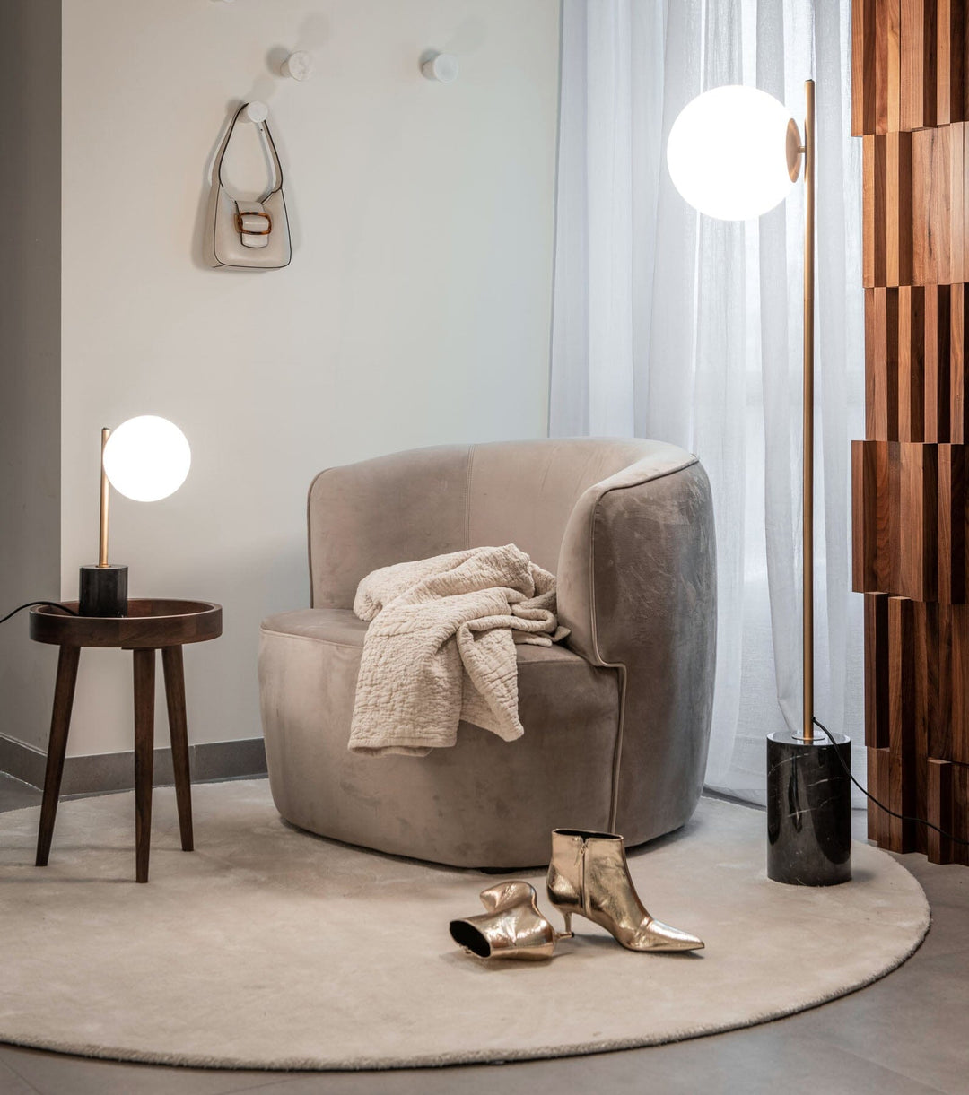 Dôme Deco Marconi Stehlampe LI3-S1/GO von instylior Stehlampen Dôme Deco