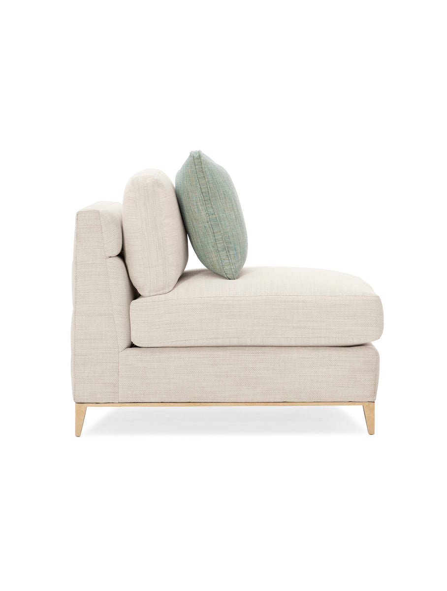 Caracole Under Currents modular sofa middle section without armrest UPH-419-AC2-A from Instylior