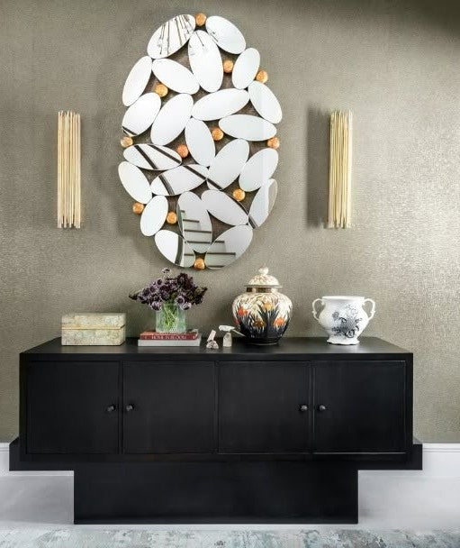 Christopher Guy handcrafted oval mirror 50-2676 size (A) from Instylior