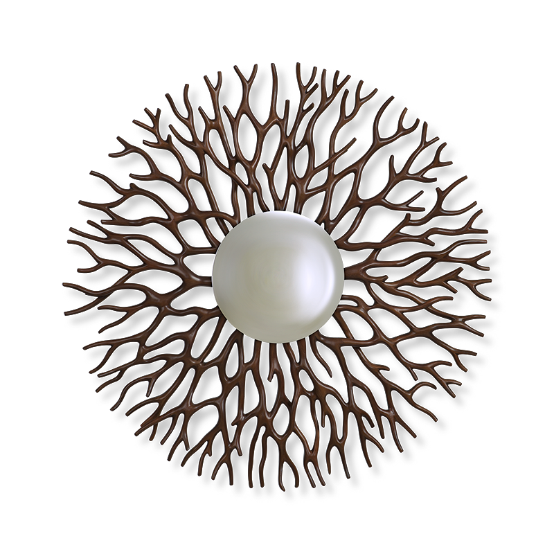 Christopher Guy rechteckiger Spiegel 50-3050 – Vorderansicht