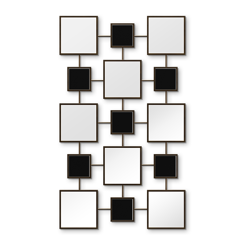 Christopher Guy rechteckiger Spiegel 50-3166 – Vorderansicht