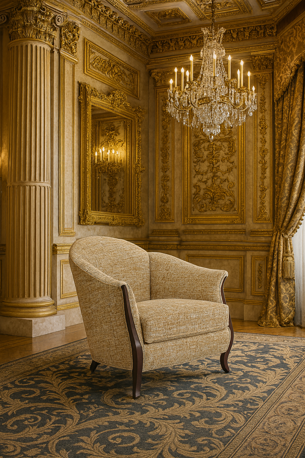 Christopher Guy elegant armchair 60-0430 from Instylior
