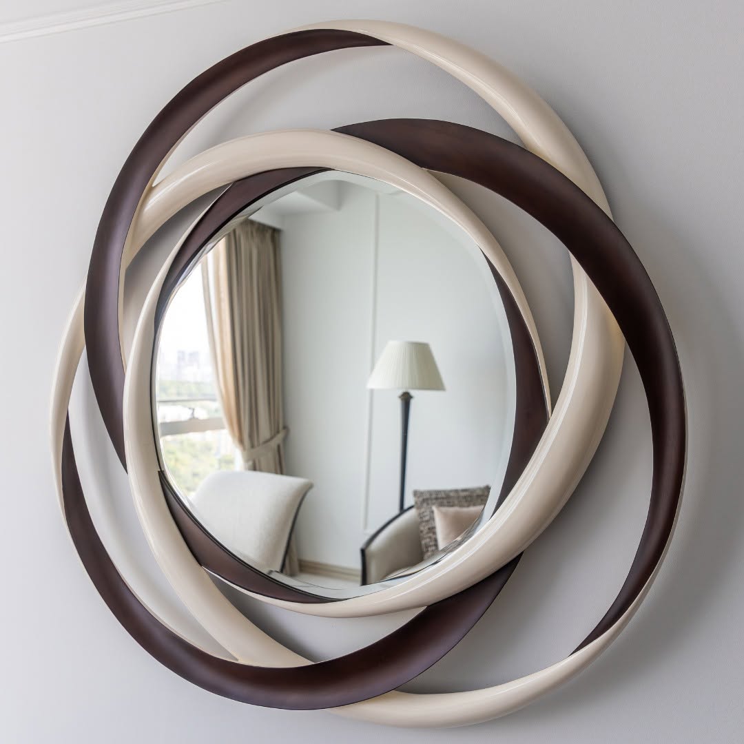 Christopher Guy hand carved mirror round 50-2681 size (D) from Instylior