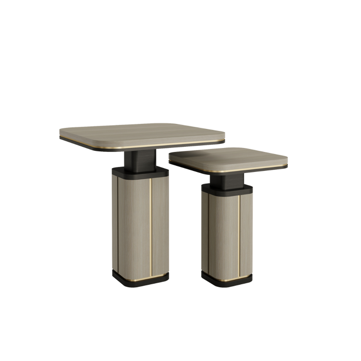Casa Magna ARDEN Beistelltisch Holz H55 – 50 × 50 × 55 cm – Ansicht 4