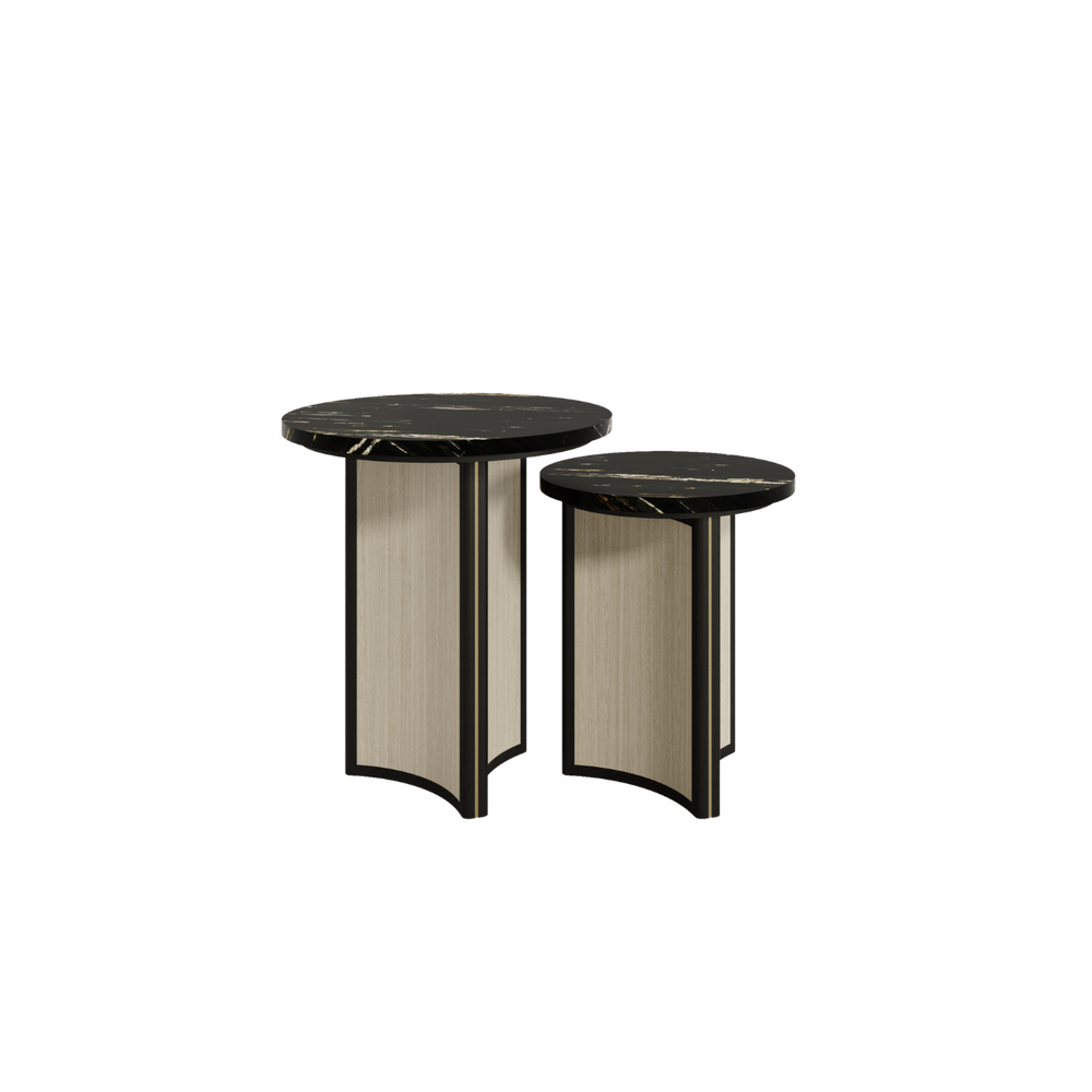 Casa Magna AURA Beistelltisch Glas Ø35 – Ø 35*42 cm – Ansicht 2