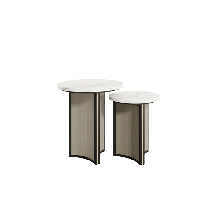 Casa Magna AURA Beistelltisch Glas Ø35 – Ø 35*42 cm – Ansicht 3