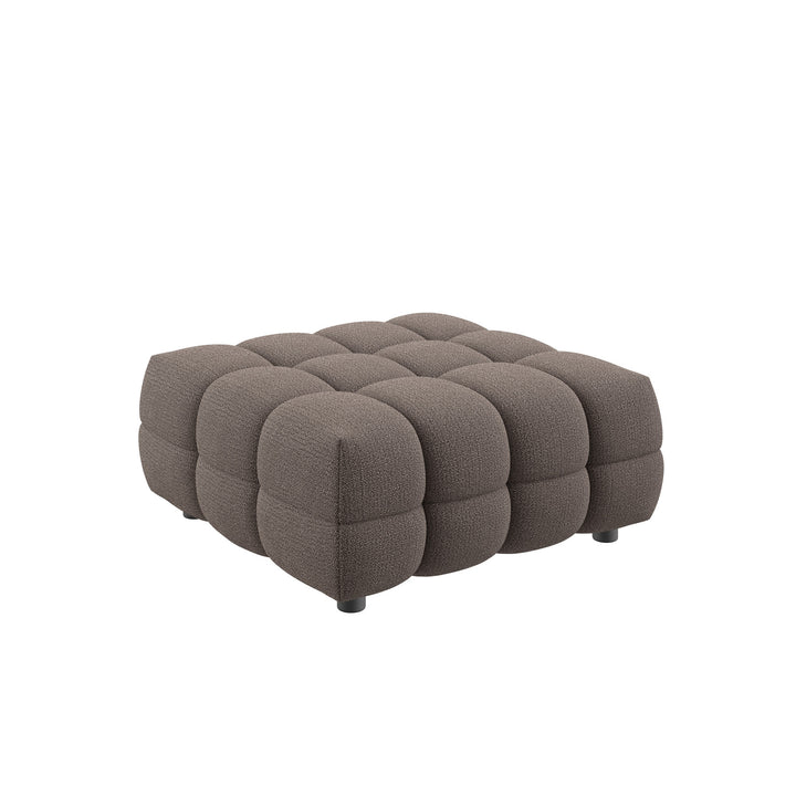 Dôme Deco BASEL Hocker in Creme – modulares Designsofa für moderne Wohnräume
