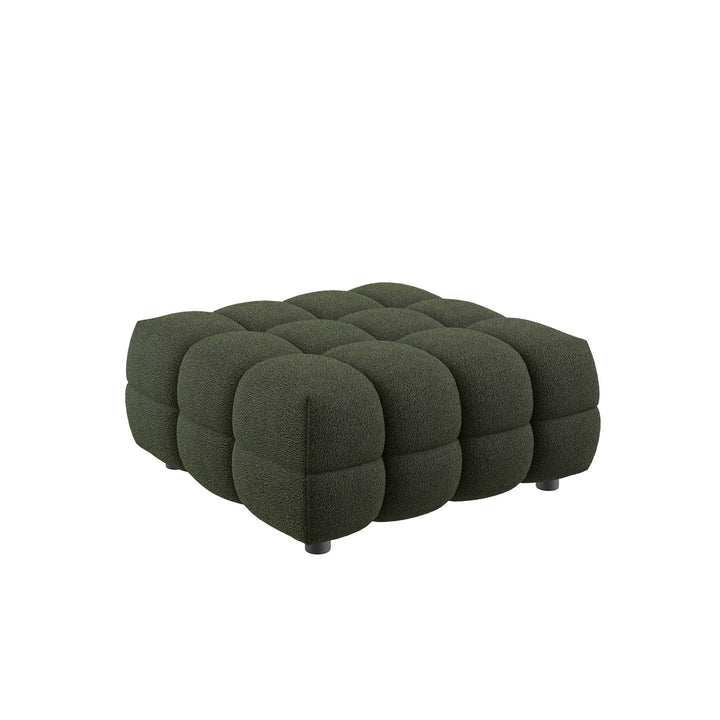 Dôme Deco BASEL Hocker in Creme – modulares Designsofa für moderne Wohnräume