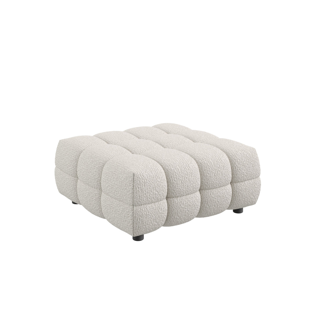 Dôme Deco BASEL Hocker in Creme – modulares Designsofa für moderne Wohnräume
