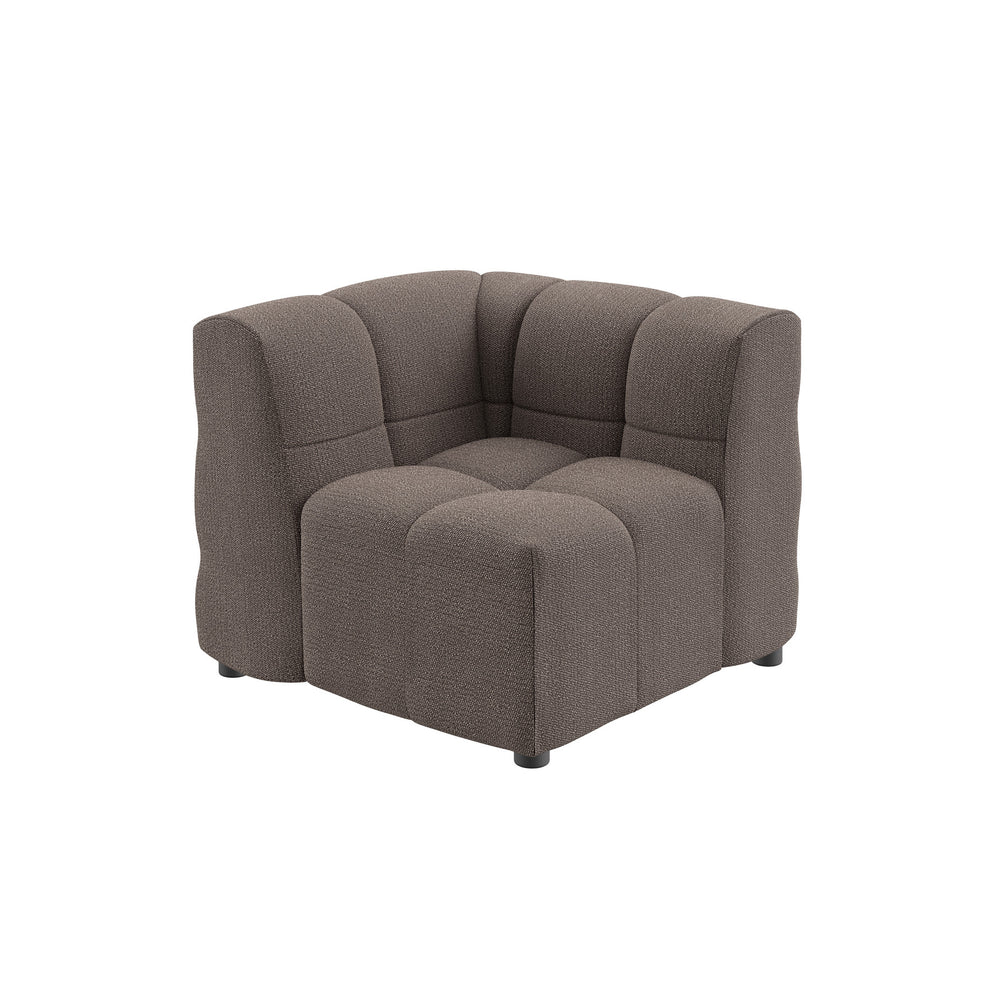 Dôme Deco BASEL Modul Eckmodul in Creme – modulares Designsofa für moderne Wohnräume