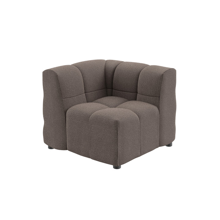 Dôme Deco BASEL Modul Eckmodul in Creme – modulares Designsofa für moderne Wohnräume
