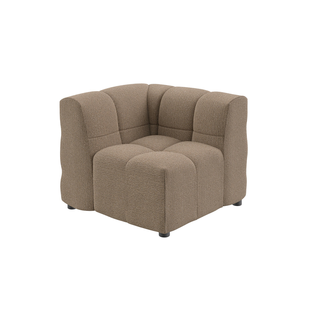 Dôme Deco BASEL Modul Eckmodul in Creme – modulares Designsofa für moderne Wohnräume