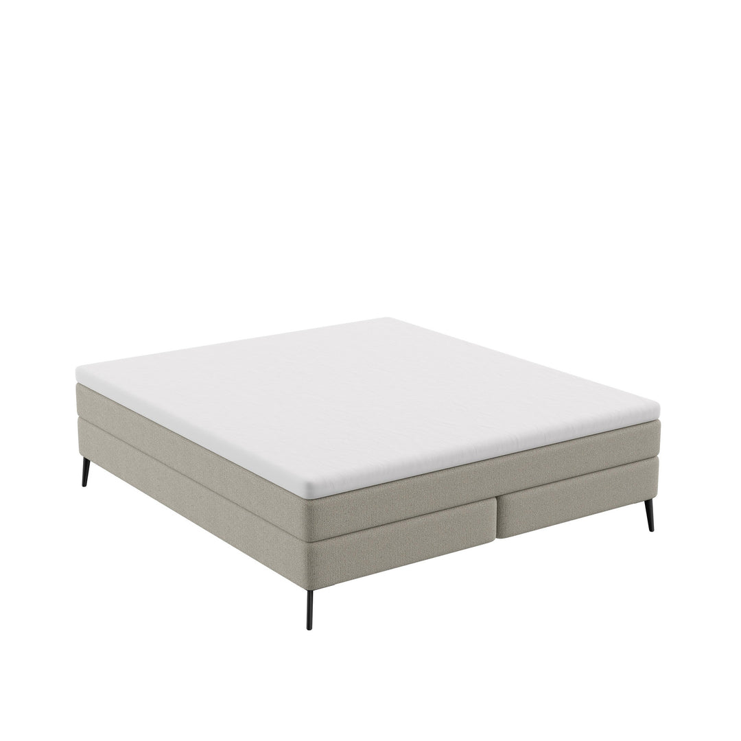 Dôme Deco DIONE Boxspringbett in Creme – Design-Wohnaccessoire im modernen Dôme-Deco-Stil