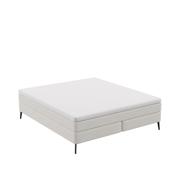 Dôme Deco DIONE Boxspringbett in Creme – Design-Wohnaccessoire im modernen Dôme-Deco-Stil