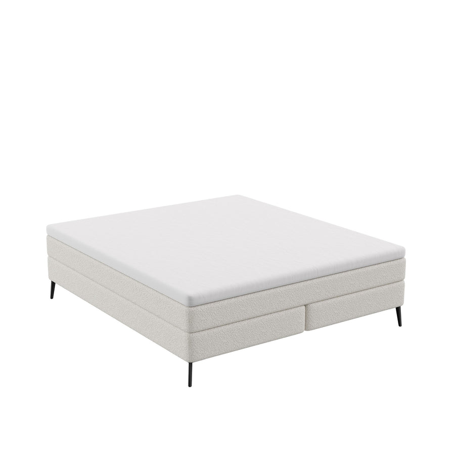 Dôme Deco DIONE Boxspringbett in Creme – Design-Wohnaccessoire im modernen Dôme-Deco-Stil