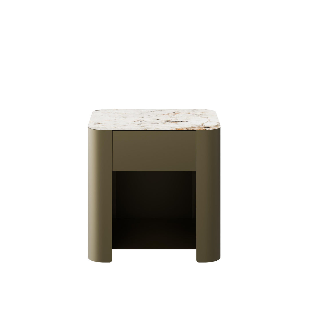 Dôme Deco WINSTON Nachttisch in Tundra – Design-Wohnaccessoire im modernen Dôme-Deco-Stil