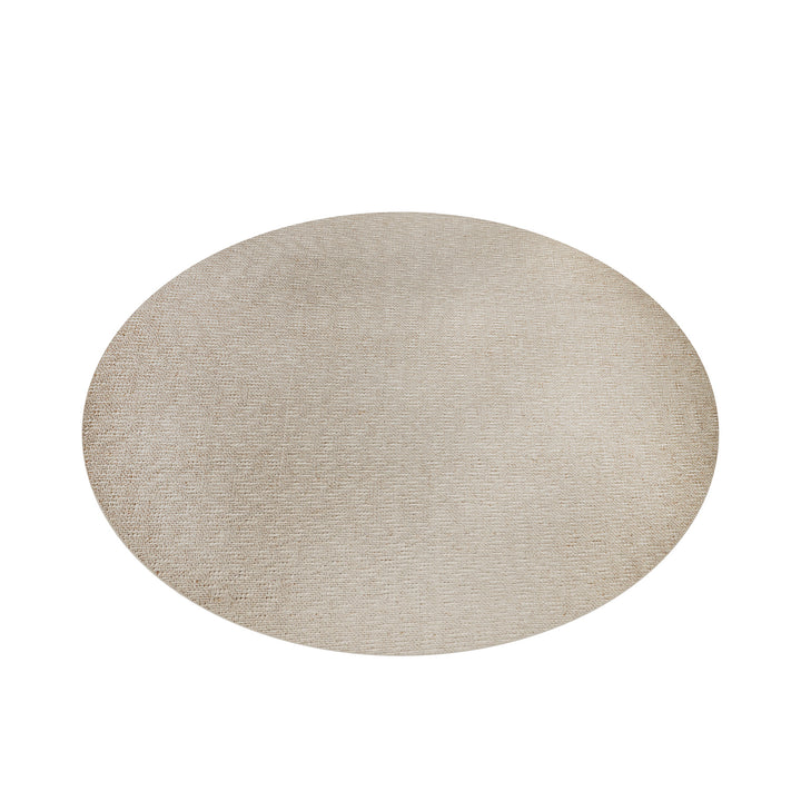 Dôme Deco BOSNA Teppich 300 in Beige – runder Designteppich für elegante Wohnräume