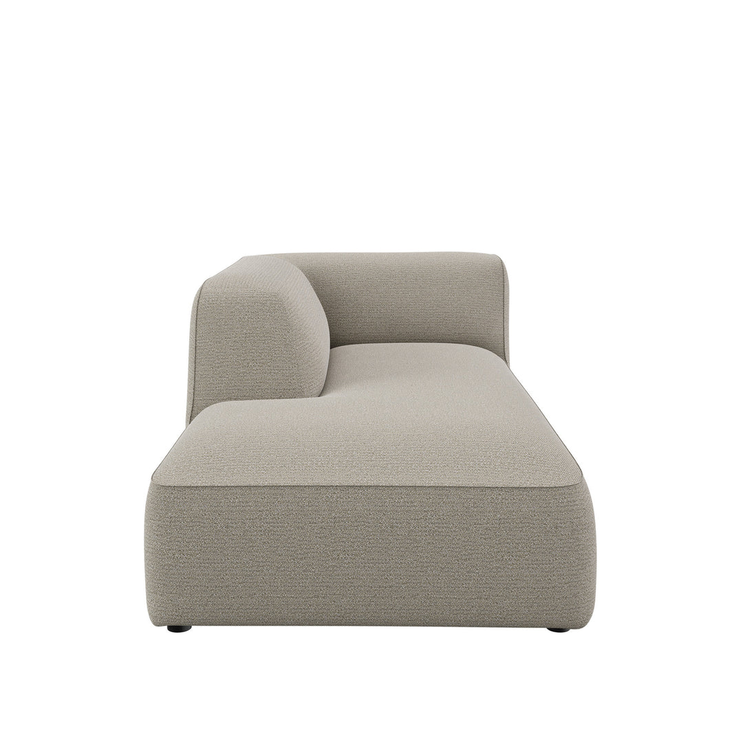 Dôme Deco CALI Chaiselongue L in Creme, Large – Design-Wohnaccessoire im modernen Dôme-Deco-Stil
