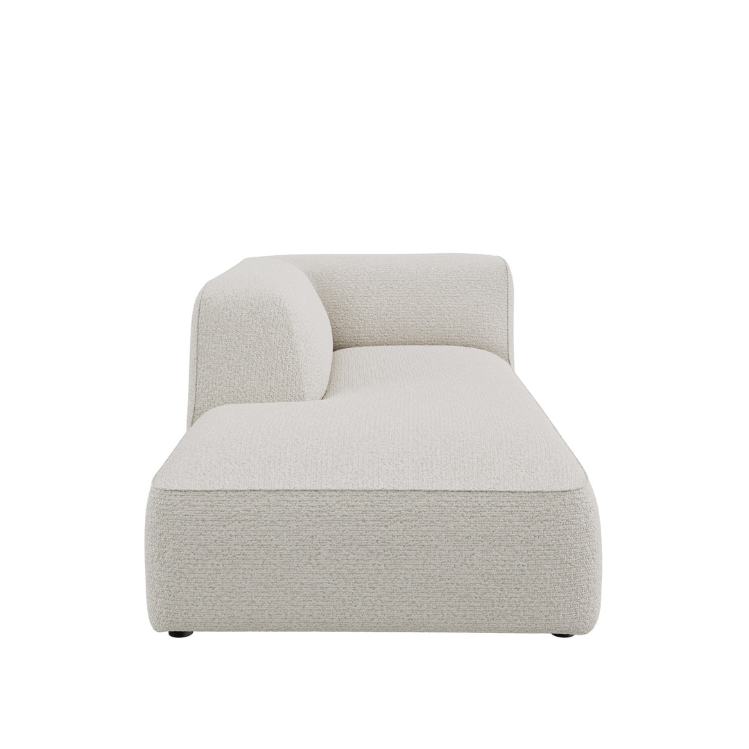 Dôme Deco CALI Chaiselongue L in Creme, Large – Design-Wohnaccessoire im modernen Dôme-Deco-Stil