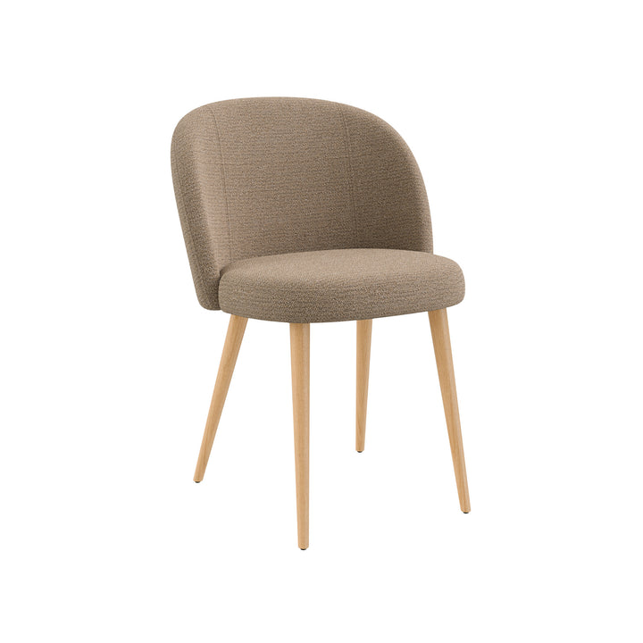 Dôme Deco NIKO Stuhl - natural in Creme – Designstuhl für elegante Essbereiche