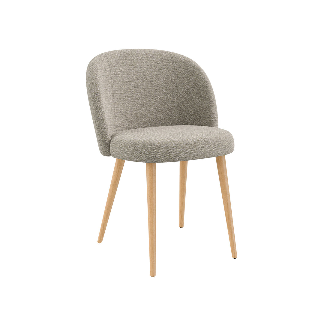 Dôme Deco NIKO Stuhl - natural in Creme – Designstuhl für elegante Essbereiche