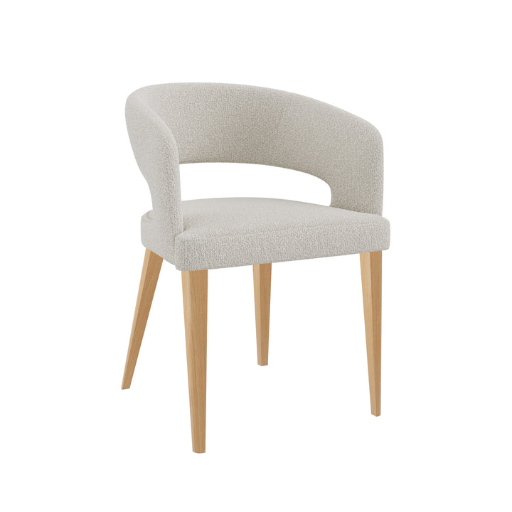 Dôme Deco BETA Sessel - natural in Creme – Designsessel für elegante Wohnräume