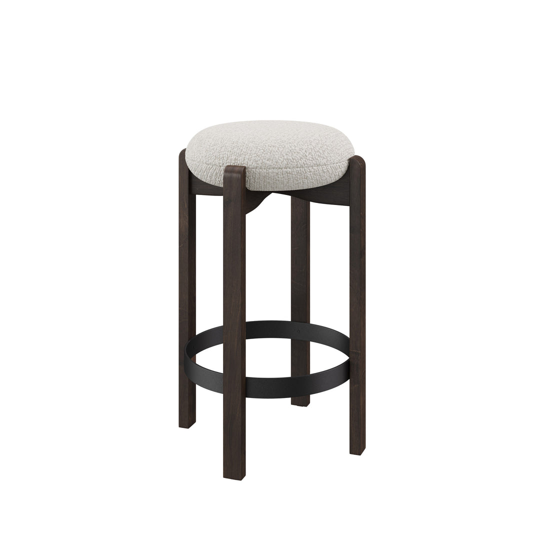 Dôme Deco SEMI Barstuhl low in Creme – Designstuhl für elegante Essbereiche